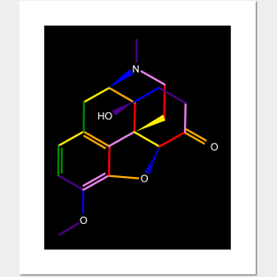 Oxycontin Molecule Rainbow Chemistry Posters and Art